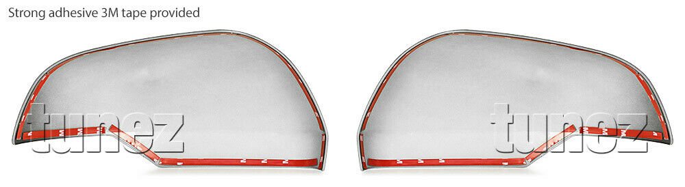 Side Mirror Cover Matte Black Guard For Mitsubishi Triton MR 2018 2019 2020