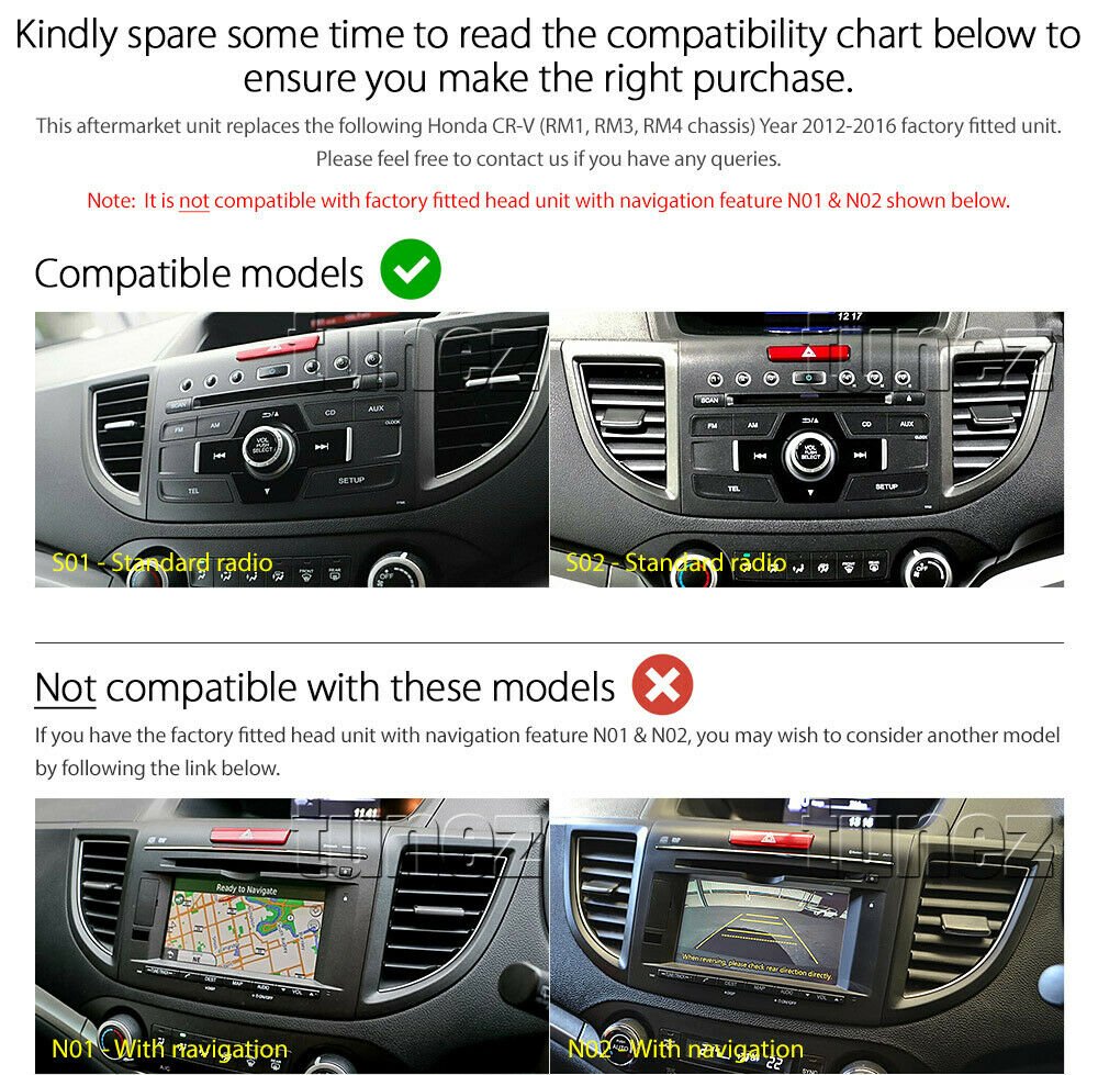 10" Android MP3 Car Player For Honda CRV CR-V RM 2012-2016 Stereo Radio Fascia