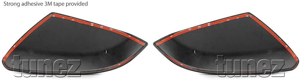Matte Black Side Mirror Cover Guard Trim Compatible With Honda Civic FC FK TYPE R 2016-2020 RS VTi-LX VTi-L VTi-S VTi Car