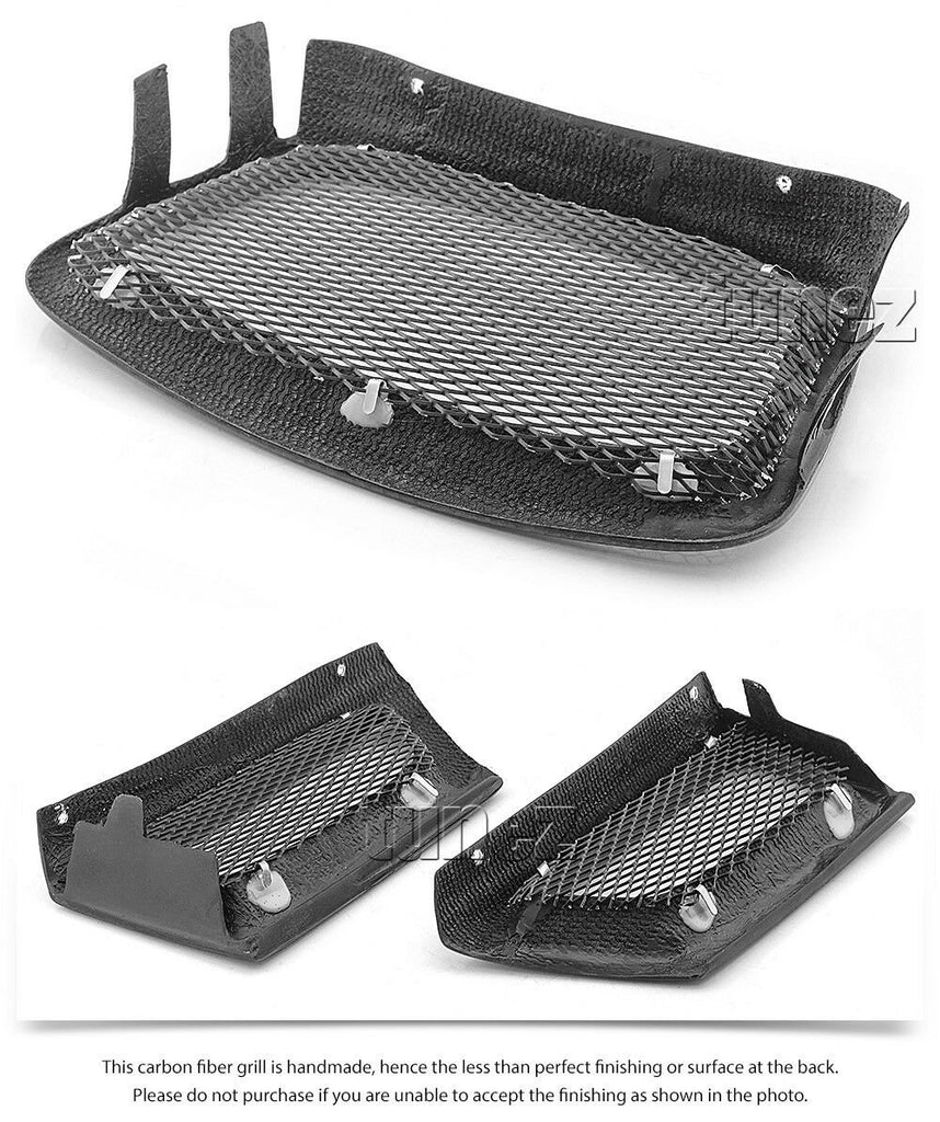 Carbon Fiber Car Grille Grill For Subaru Impreza WRX STI 2006 2007 TU 3 Piece