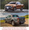 Head Light And Tail Light Guards for Ford Ranger PX2 MK2 T6 2016 2017 Matte Black Front Tail Rear Light Lamp Covers Trims