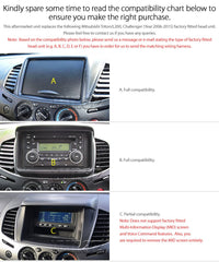 Car DVD USB MP3 Player Mitsubishi Triton ML MN Stereo Radio Fascia Facia ISO Kit