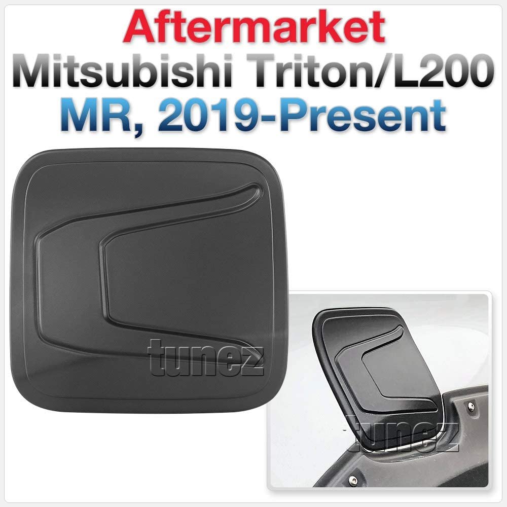 Petrol Gas Fuel Tank Door Cap Black Cover Car Compatible with Mitsubishi Triton 2019 2020 2021 MR