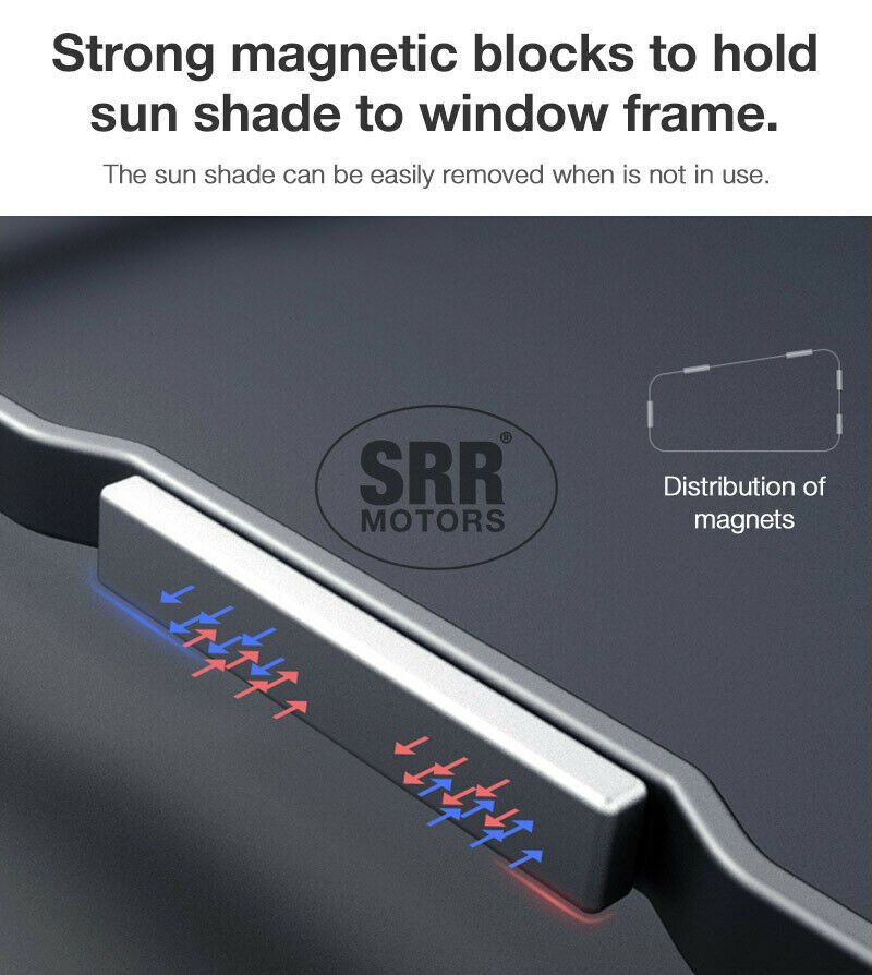 Magnetic Sun Shade Rear Door Quarter Window For Toyota Land Cruiser Prado J150 S