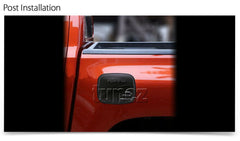 Matte Matt Black Fuel Petrol Gas Tank Door Cover For Toyota Hilux TRD GUN1