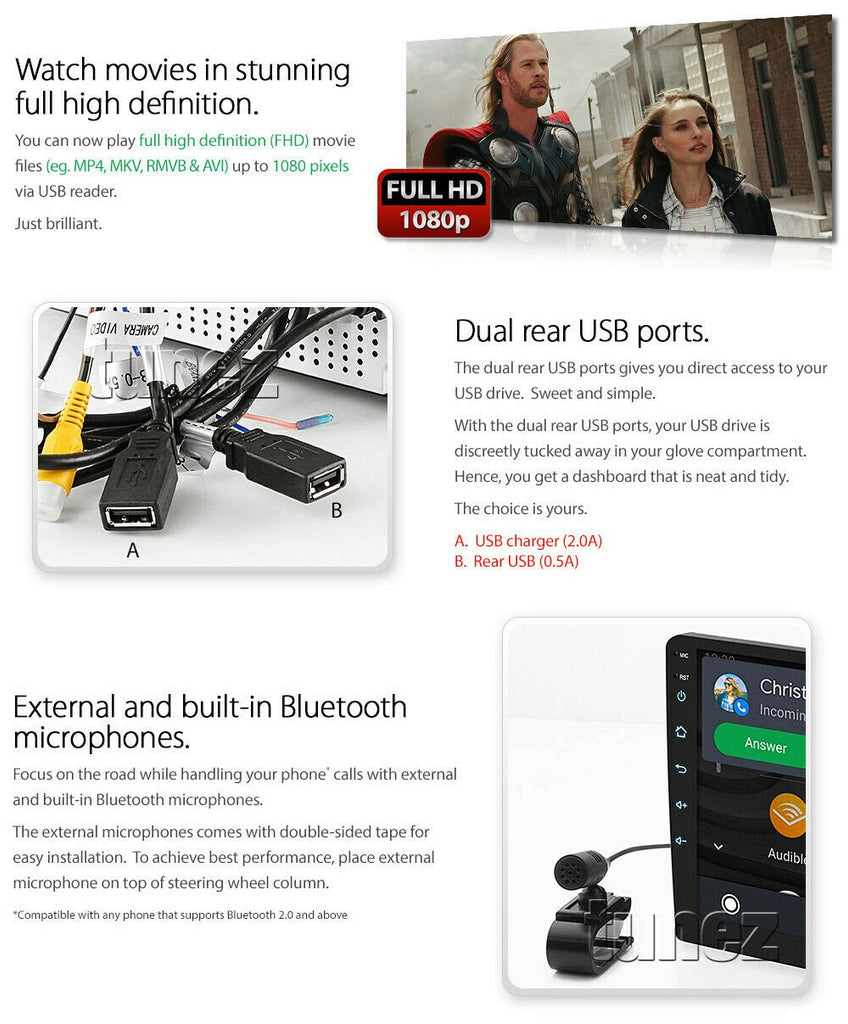 Apple CarPlay Android Auto For Mitsubishi Triton ML MN 2007-2013 Radio Stereo