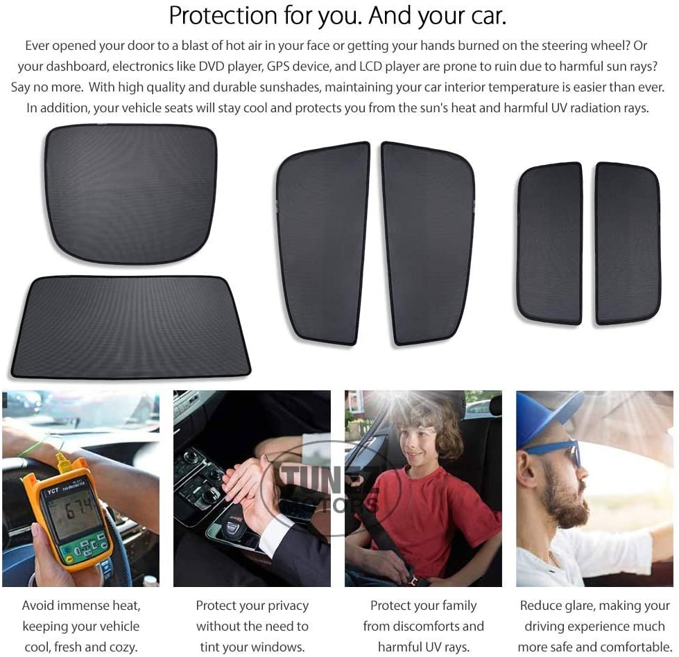 Magnetic Sun Shade Fixed Glass Roof Version For Tesla Model X Year 2015-2021