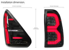NEW 2021 Smoke LED Tail Light Rear Lamp For Toyota Hilux 2015-2020 SR SR5