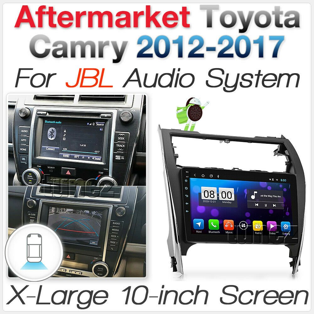 10" Android MP3 Car Player For Toyota Camry 2012-2017 XV50 GPS Stereo JBL Radio