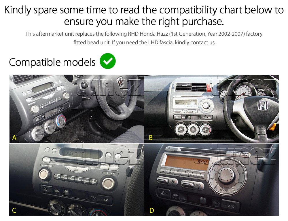 Car DVD MP3 Player For Honda Jazz Fit GD Stereo Radio CD MP4 USB Fascia Kit ISO