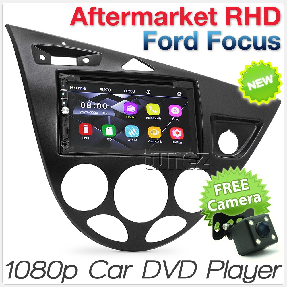 Car Audio Support DVD MP3 MP4 USB Player Stereo Head Unit Radio Replacement for Focus MK1 Fascia ISO Kit