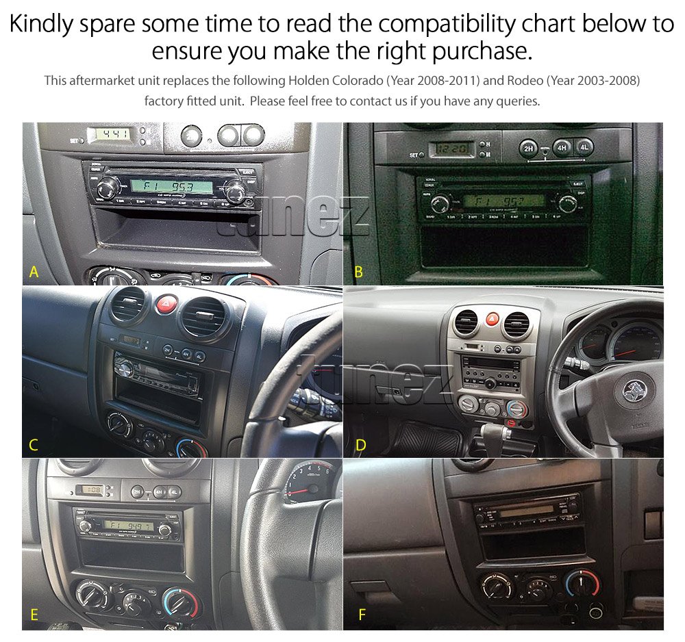 Apple CarPlay Android Auto USB MP3 Player For Holden Colorado RC Rodeo RA Stereo
