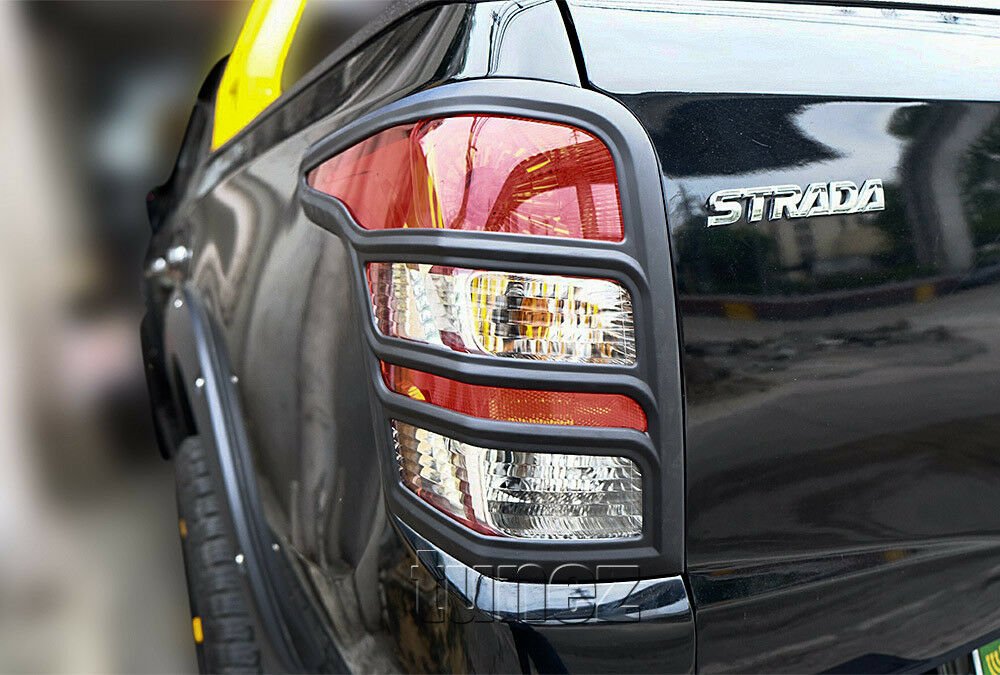 Front Tail Rear Light Lamp Cover Black For Mitsubishi Triton LC200 2015-2017