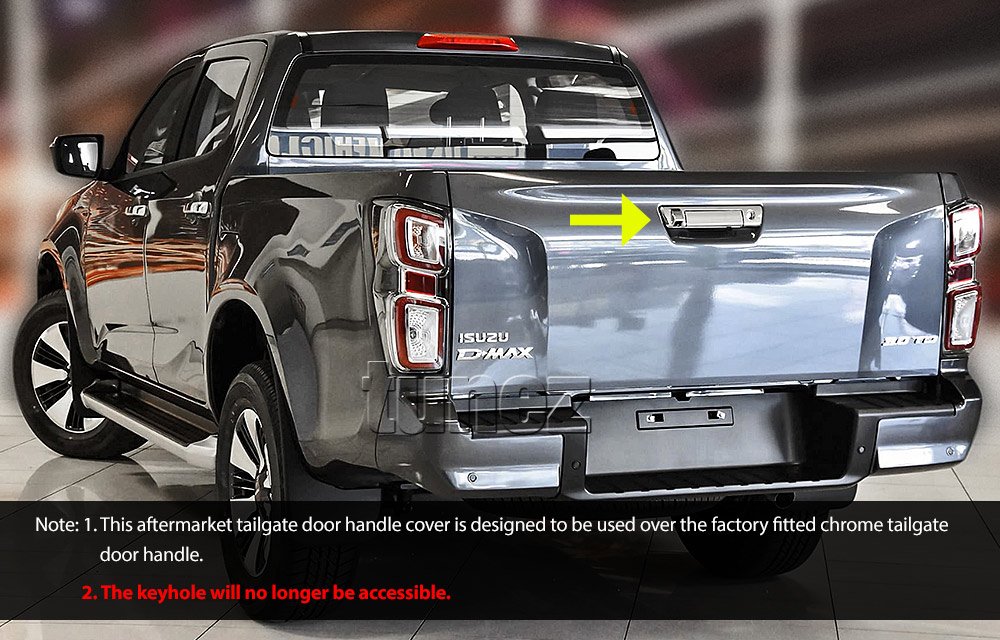 Tailgate Handle Cover Trunk Guard For Isuzu D-Max DMax RG 2021 2022 2023