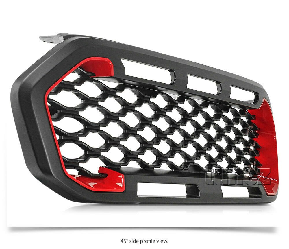 Matt Black Grille For Ford Ranger XL XLT XLS Sports Matte Grill Front Mesh