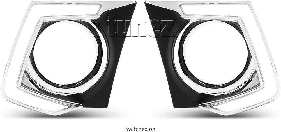 Daytime Running Light DRL Pair Set for Mitsubishi Triton MQ L200 2015-2017 GLX GLS Exceed LED Fog Lamp Car Front Light