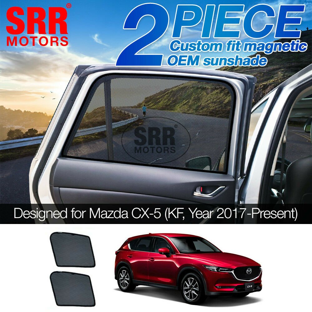Custom Magnetic Sun Shade Rear Door Side Car Window For Mazda CX-5 KF 2018-2020