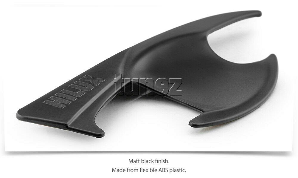 4x Door Handle Cup Guard Cover Matt Black For Toyota Hilux 2017 2018 2019 GUN1