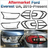 Head Tail Rear Light Lamp Cover For Ford Everest UA Matt Black 2015-Present