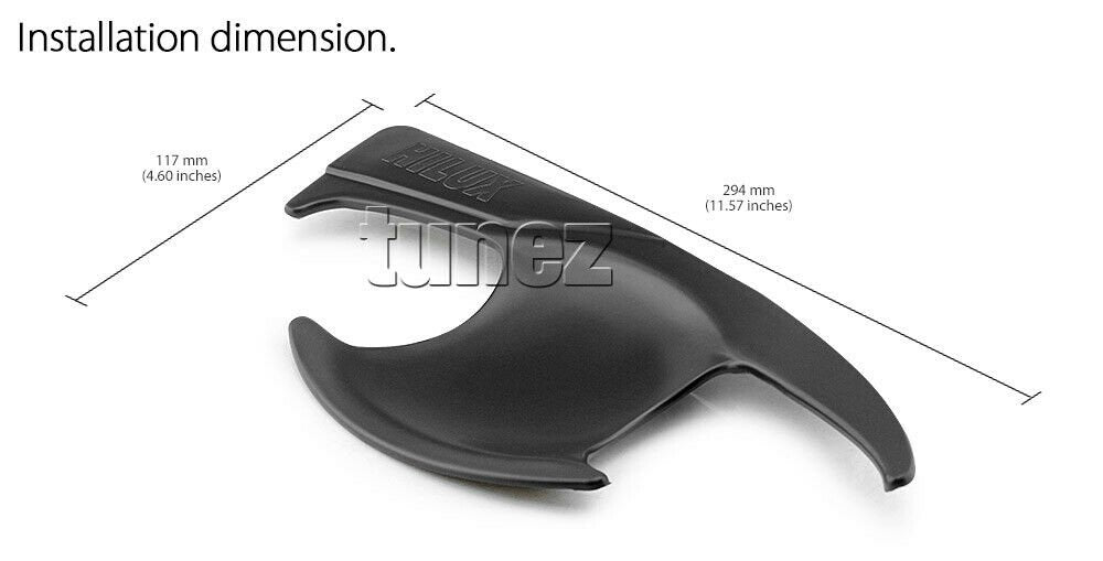 4x Door Handle Cup Guard Cover Matt Black For Toyota Hilux 2017 2018 2019 GUN1