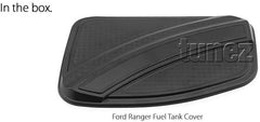 Fuel Petrol Gas Tank Door Cover Compatible With Ranger T6 MK1 MK2 Car Truck Matte Black