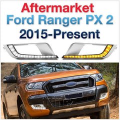 Rectangular Ford Ranger MK2 Wildtrak 2015-17 LED DRL Daylight Fog Lamp Indicator