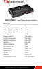 Nakamichi NGO-D900.1 Car Stereo Amplifier DSP 2000 Watts Maximum Power Bass Boost