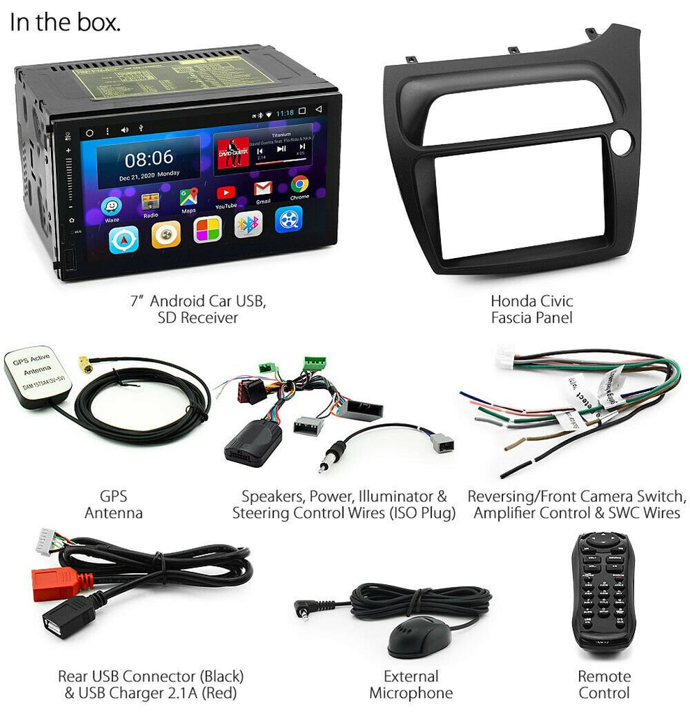 Car Android MP3 MP4 Player For Honda Civic Hatchback FK FN Hatch Stereo Radio