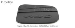 Matte Matt Black Fuel Petrol Gas Tank Door Cover For Toyota Hilux TRD KUN26