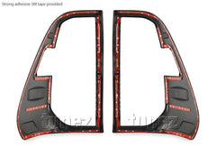 Black Front Rear Tail Light Lamp Cover For Toyota Hilux Mk3 2020 2021 2022 SR5