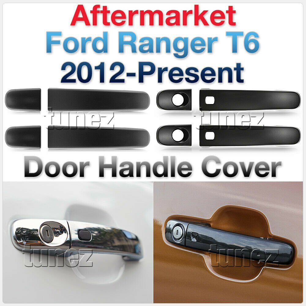 Keyless Smart Matt Key Door Handle Cover For Ford Ranger PX T6 XL XLT Wildtrak