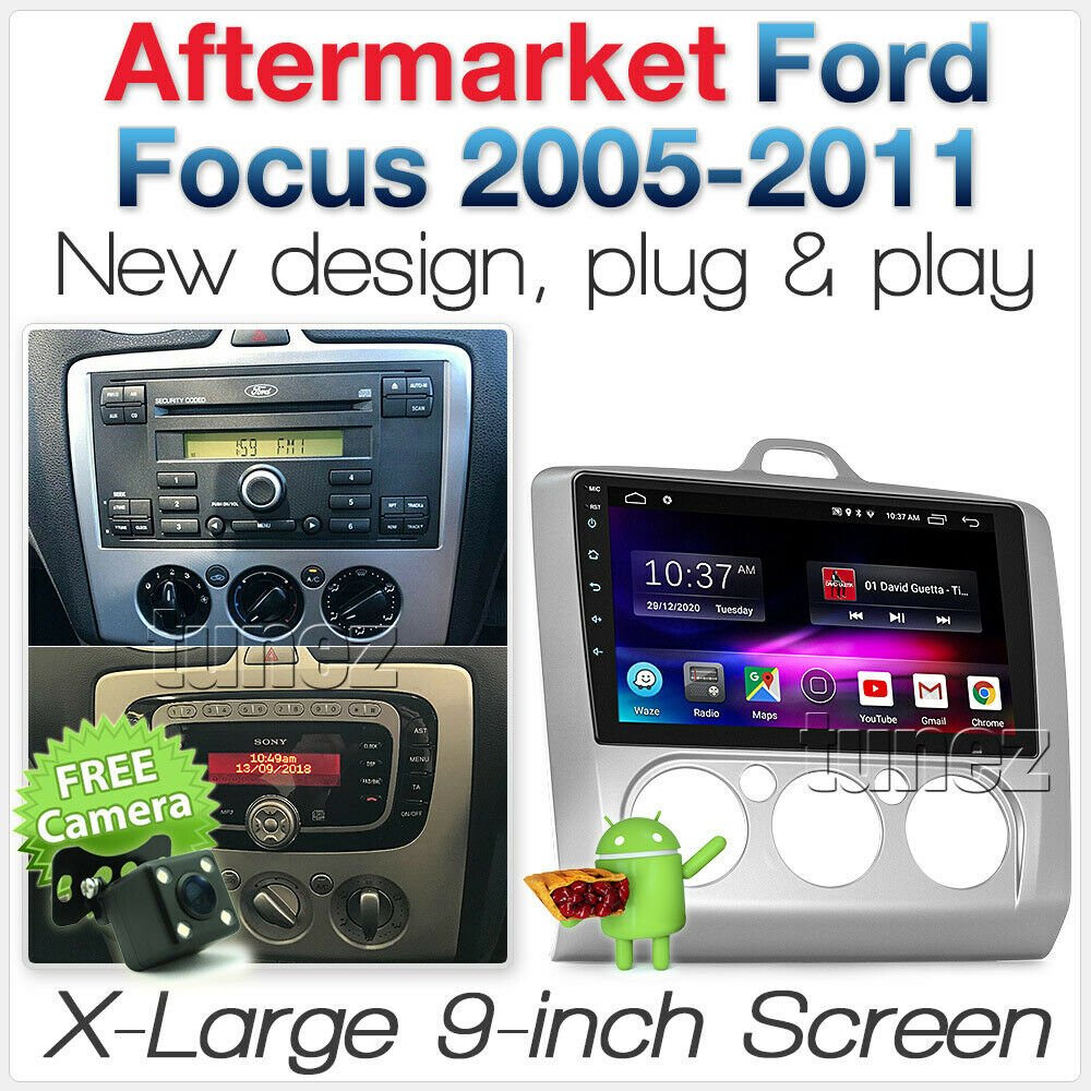 9" Android Car MP3 Player Ford Focus LS LT LV 2006-2011 Radio Stereo MP4 USB