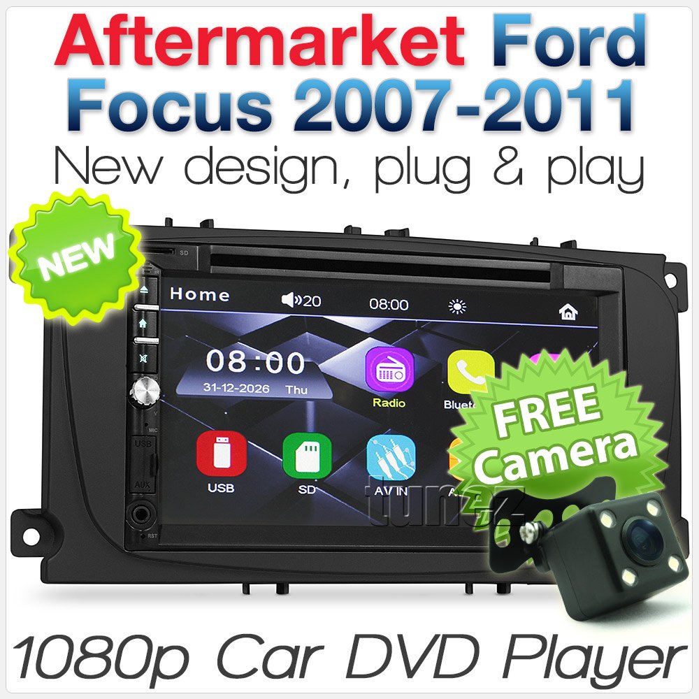 Car DVD MP3 Player Ford Focus 2007 2008 2009 Mk2 Radio Stereo Head Unit USB CD