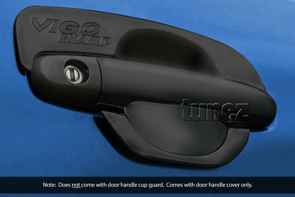 Matte Black Key Door Handle Cover Guard For Toyota Hilux KUN26 2004 2005-2015