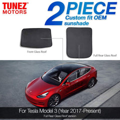 Custom Side Window Sunshades Magnetic Sun Shade Rear Door Side Visor Car for Tesla Model 3 Year 2017-2020 (Rear Full)