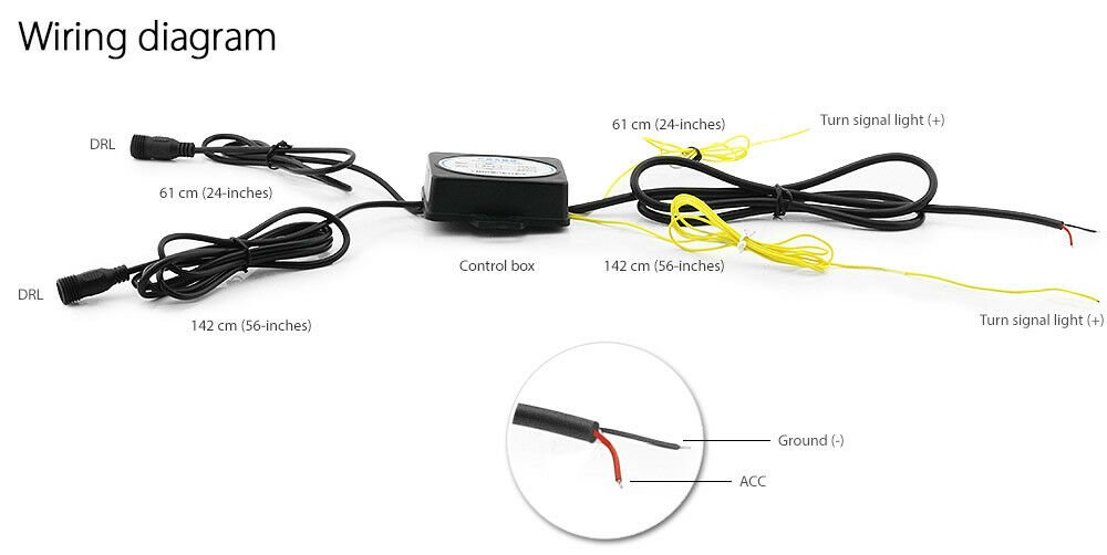 LED Daytime Running Light DRL Isuzu D-Max 2017 RT85 Kit Fog Lamp Car Foglight