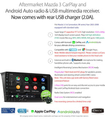 Apple CarPlay Android Auto For Mazda 3 BK 1st Gen 2003-2008 Radio Stereo
