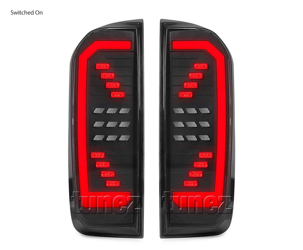 Animated Sequential LED Tail Lights For Navara NP300 D23 Rear Lamp Retro