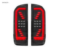 Animated Sequential LED Tail Lights For Navara NP300 D23 Rear Lamp Retro