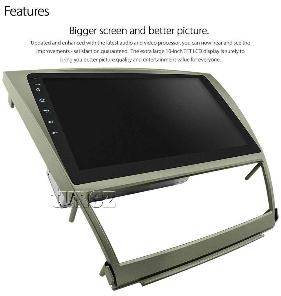 10" Android Car MP3 Player For Toyota Aurion Camry 2006-2011 Radio Stereo MP4