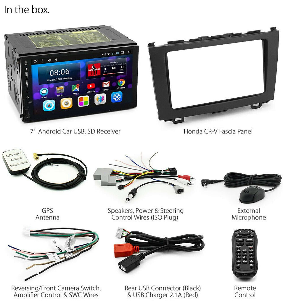 Android Car MP3 Player GPS For Honda CRV 2007 2008 Stereo Radio Fascia Facia Kit