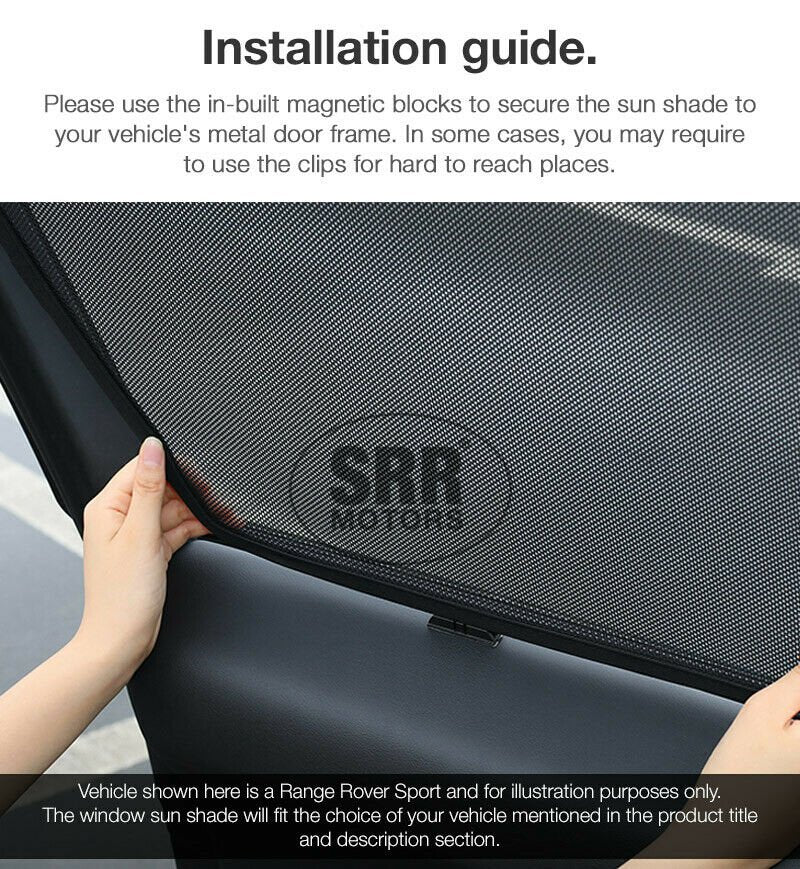 Custom Magnetic Sun Shade Rear Door Car Window For Toyota RAV4 XA40 2013-2018 GX