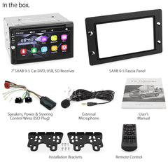 Saab 9-5 95 Car DVD MP3 Player Stereo Radio Head Unit USB Fascia Facia ISO Kit