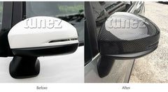 Genuine Carbon Fiber Side Mirror Cover Car For Honda Fit Jazz GK5 2015 2016 2017
