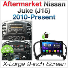 9" Android MP3 Car Player For Nissan Juke J15 GPS Stereo Radio Head Unit Fascia