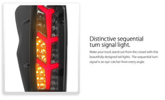 Smoke Avant Black Sequential LED Tail Lights Lamp for Isuzu D-Max DMax 2021 2022