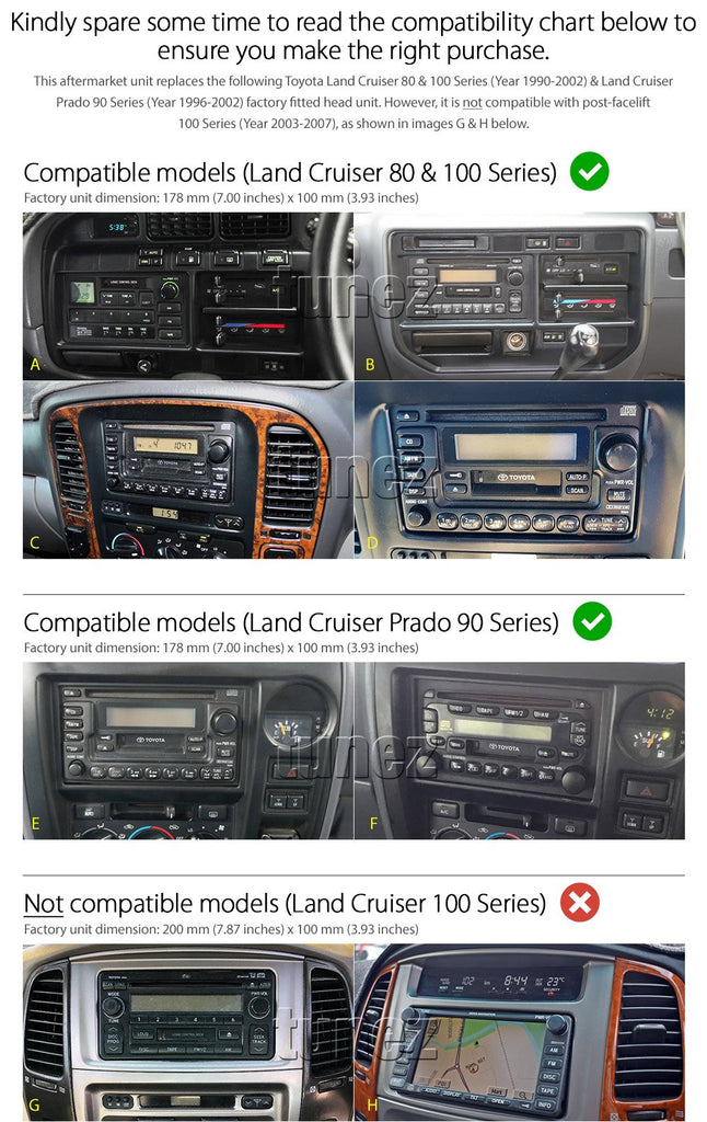 NEW Android MP3 Player Car For Toyota Land Cruiser 80 90 100 Stereo Radio GPS
