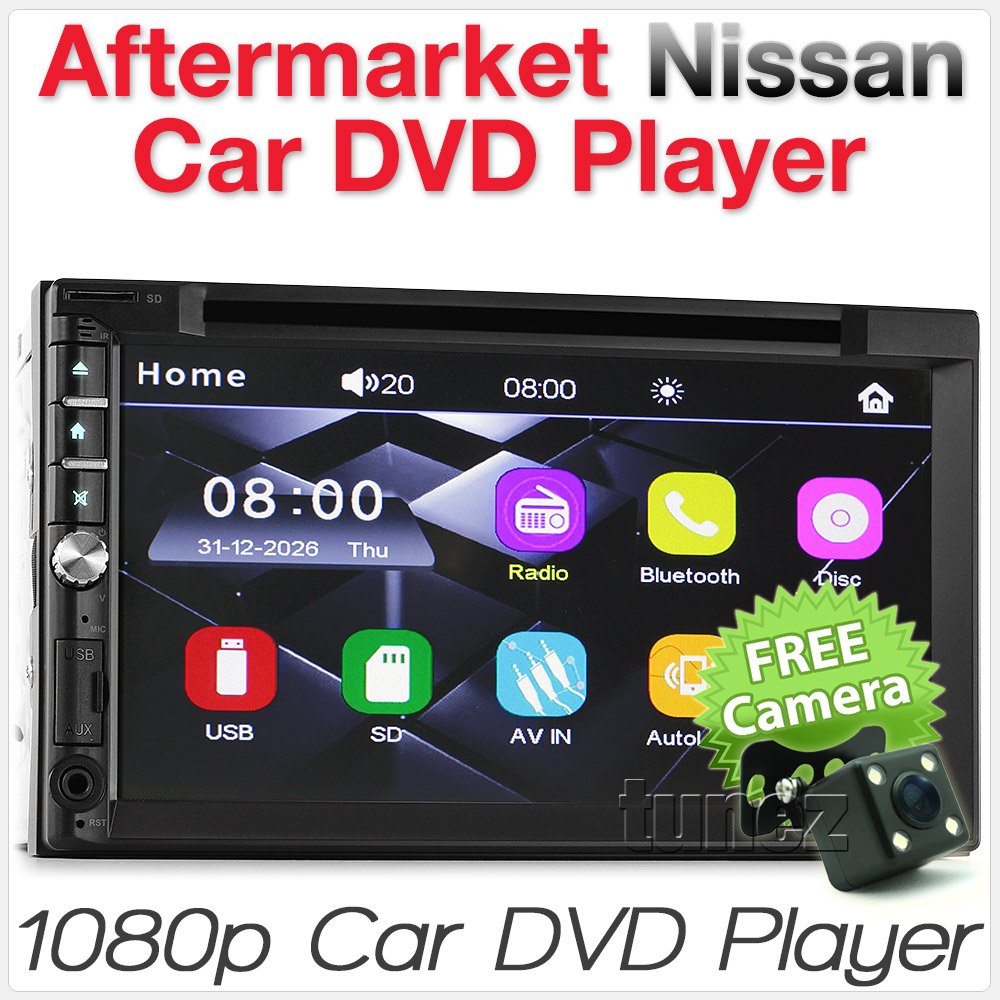 7" Car DVD MP3 Player Head Unit Stereo MP4 For Nissan Navara 2007-2015 D40