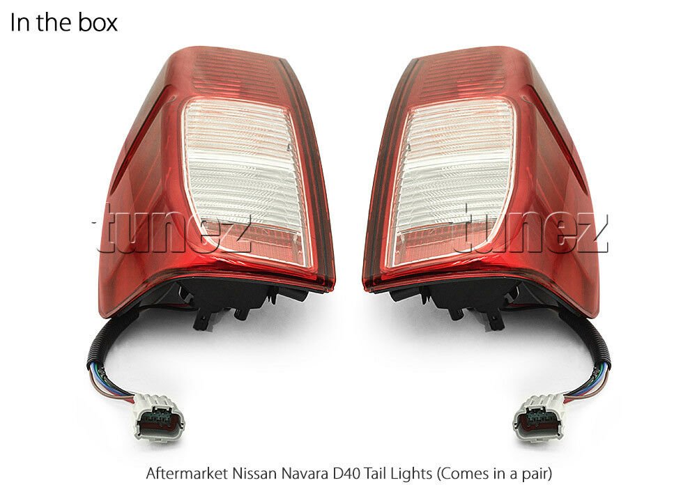 Replacement Set Pair Rear Tail Lights For Nissan Navara D40 2005-2015 RX ST ST-X