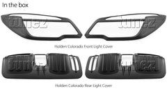 Front Tail Rear Light Lamp Cover Black Holden Colorado RG MK1 2012-2016